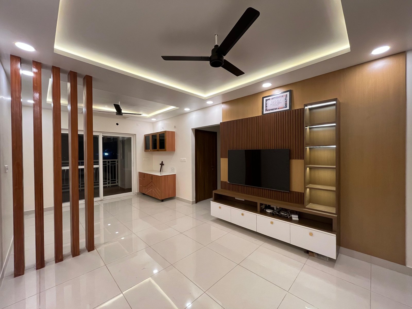 Calm bedroom interior in neutral tones